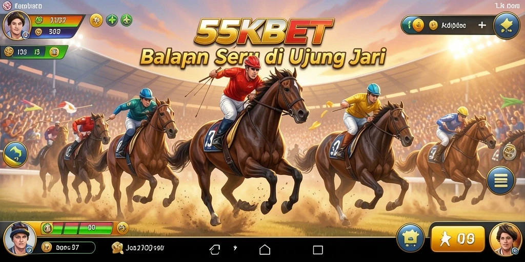 Tangkapan layar 55KBET menampilkan aksi balapan mendebarkan di jalanan.