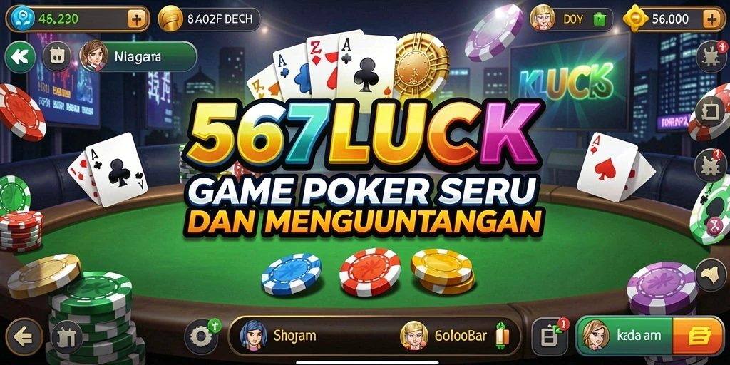 Tampilan gameplay menarik di 567LUCK dengan fitur Poker yang mendebarkan.