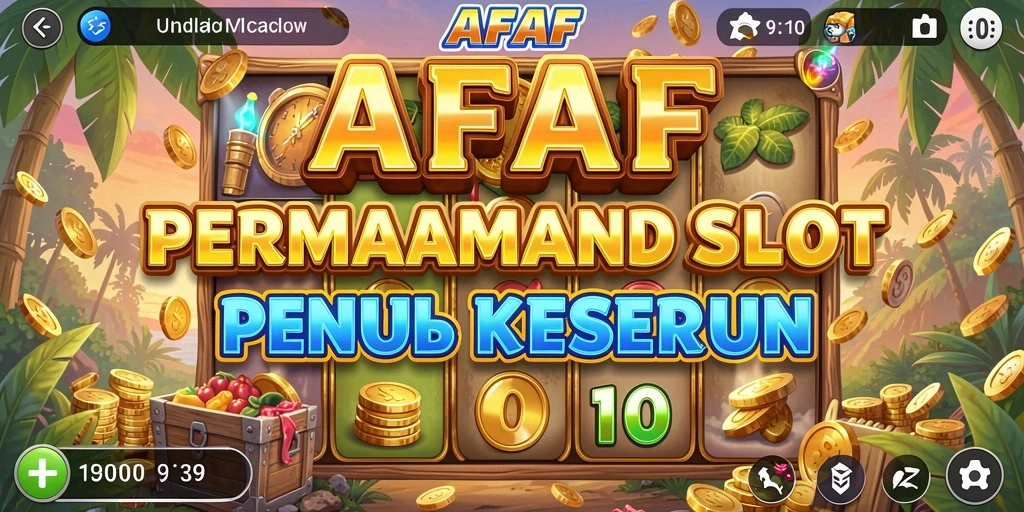 Screenshot gameplay AFAF menampilkan gulungan slot yang dinamis dan grafis yang menawan.