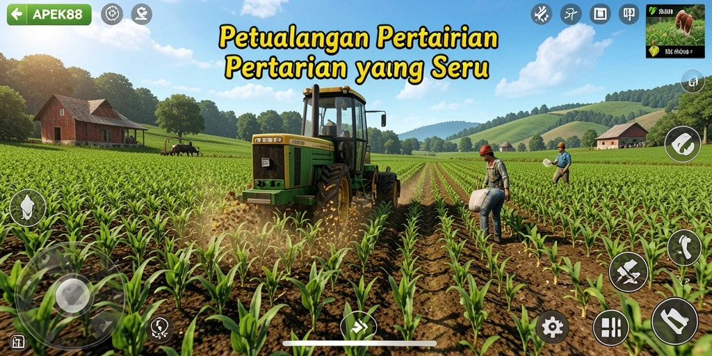 Tangkapan layar APEK88 menampilkan petualangan bercocok tanam yang menyenangkan.
