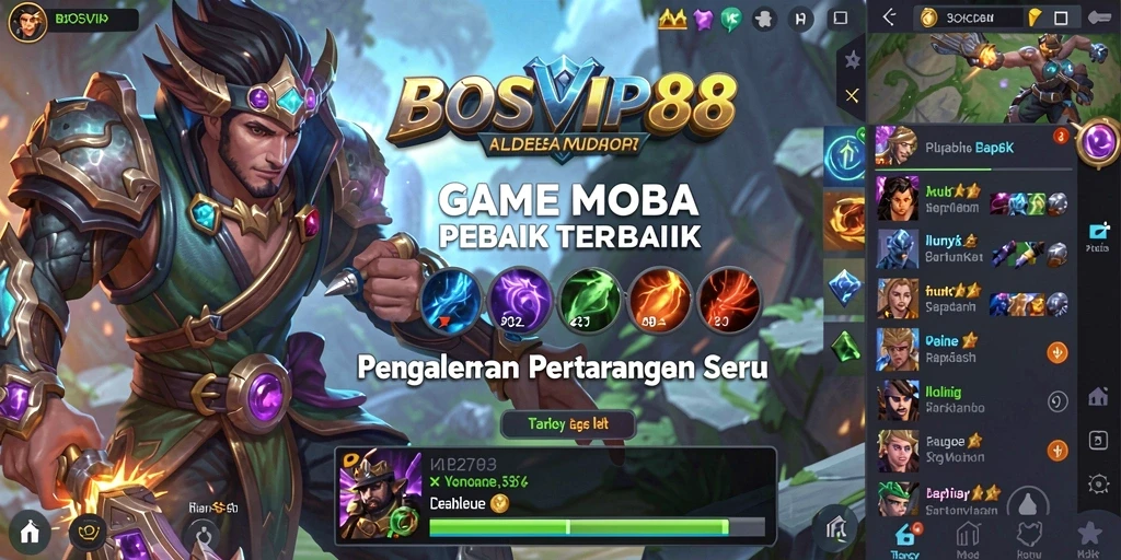 Tampilan menakjubkan dari gameplay seru BOSVIP88.