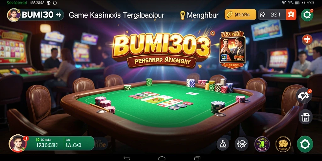 Screenshot gameplay BUMI303 yang menampilkan keseruan permainan Kasino.