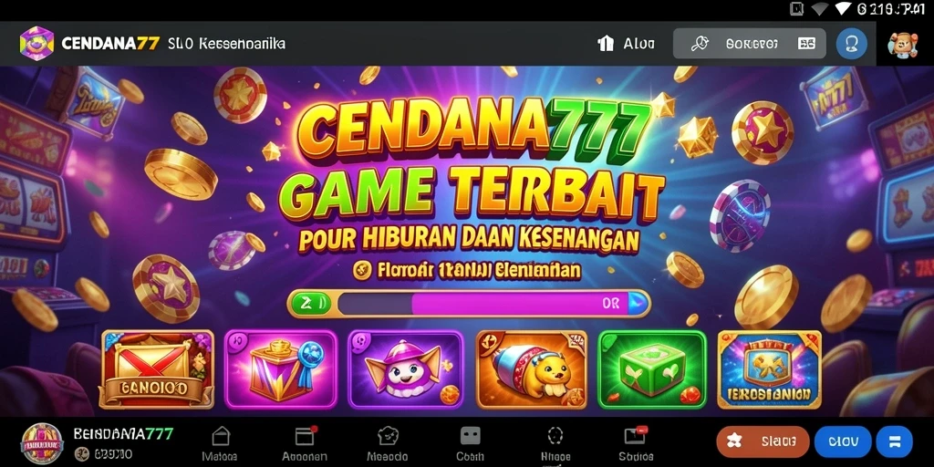 Tampilan gameplay CENDANA777 dengan grafis slot yang menarik.