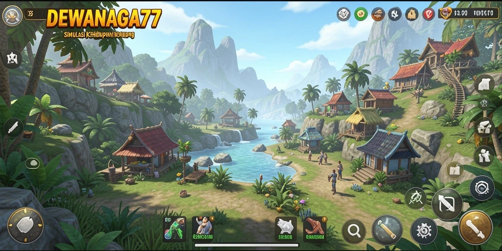Tampilan gameplay DEWANAGA77 yang interaktif dan imersif.