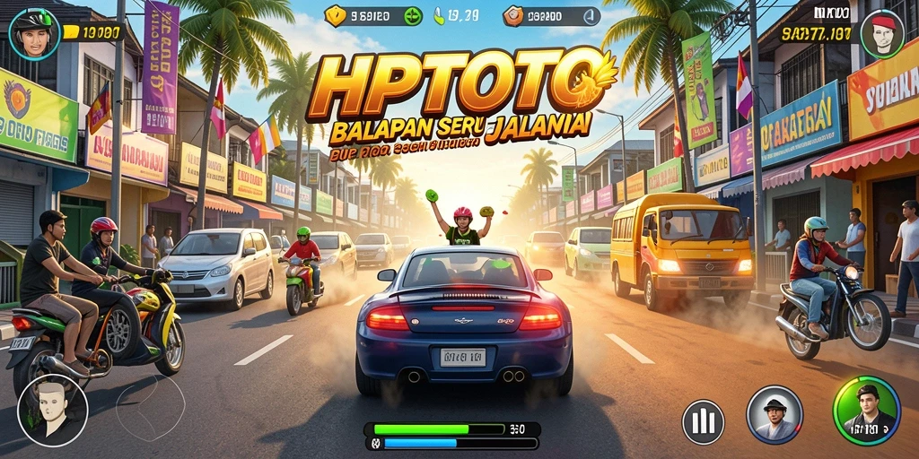 Tampilan menarik dari balapan seru di HPTOTO.