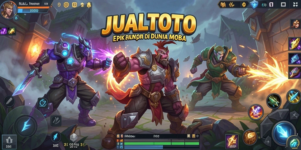Screenshot gameplay JUALTOTO dengan aksi pertempuran seru.