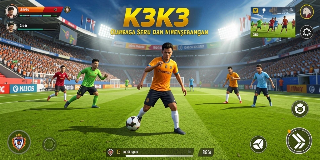 Tampilan gameplay K3K3 yang mendebarkan dan seru.