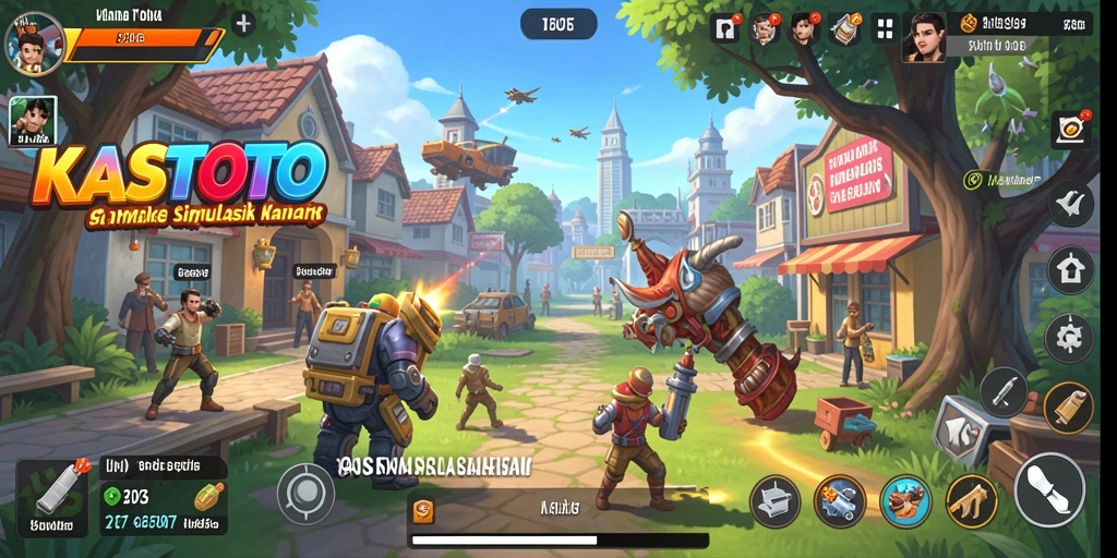Tampilan permainan KASTOTO dengan grafik yang menarik dan gameplay interaktif.