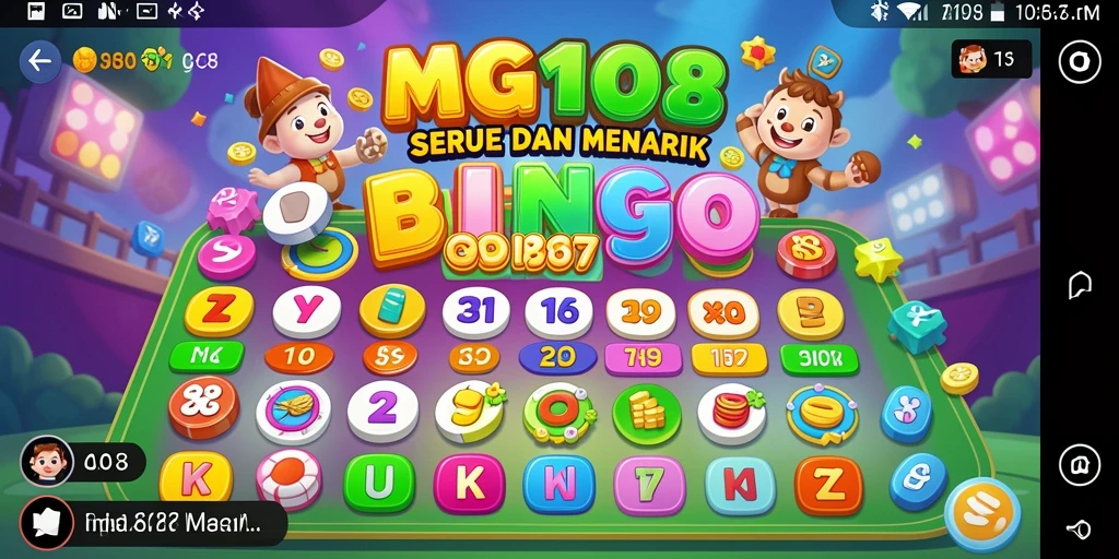 Tangkapan layar gameplay menarik MG108 dengan suasana permainan Bingo.