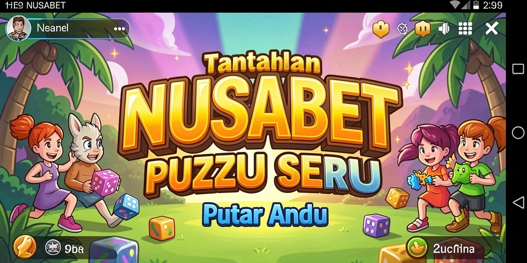 Tampilan gameplay NUSABET yang menarik dengan berbagai teka-teki seru.