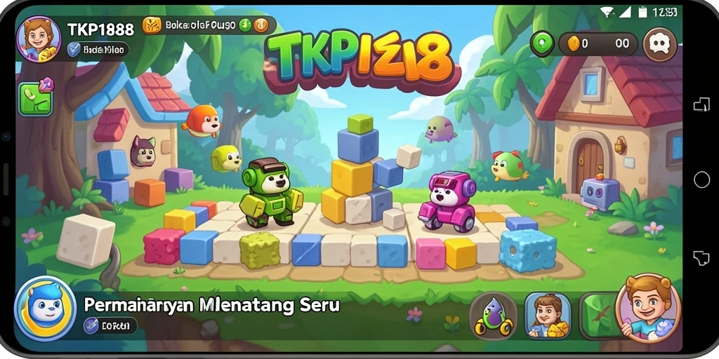 Screenshot gameplay TKP188 menampilkan berbagai jenis teka-teki yang menantang.