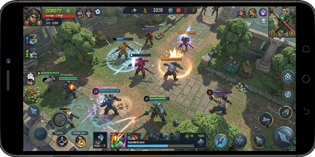 Tampilan gameplay ZORO77 yang strategis dan mendebarkan.